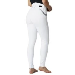 Horze Women's Della Knee Patch Breeches - White -Tack Of The Day Store 530944 800 800