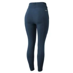 Horze Women's Remy Organic Cotton Full Seat Tights - Obscure Night Dark Blue