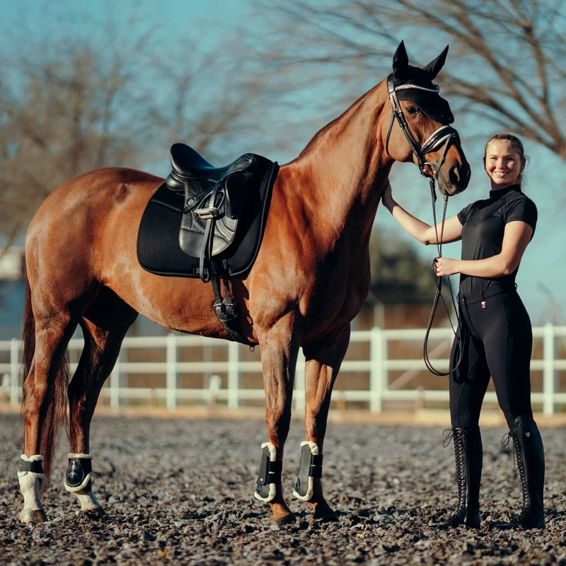 Horze Women's Mila Full Seat Breeches - Black 5 Horze Women's Mila Full Seat Breeches - Black - Image 5