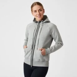 B Vertigo Women's Gianna Full Zip Hoodie - Ash Gray -Tack Of The Day Store 531681 800 800