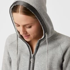 B Vertigo Women's Gianna Full Zip Hoodie - Ash Gray -Tack Of The Day Store 531682 800 800