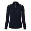 Horze Women's Sianna Long Sleeved Show Shirt W/ Lace Shoulders - Dark Navy