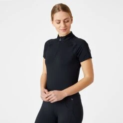 Horze Women's Mia Short Sleeved Training Shirt - Dark Navy 8 Horze Women's Mia Short Sleeved Training Shirt - Dark Navy -Tack Of The Day Store 531983 800 800