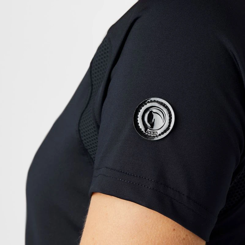 Horze Women's Mia Short Sleeved Training Shirt - Dark Navy 6 Horze Women's Mia Short Sleeved Training Shirt - Dark Navy - Image 6