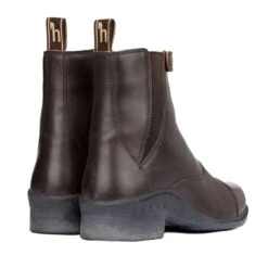 Horze Women's Rose Front Zip Paddock Boots - Dark Brown -Tack Of The Day Store 533610 800 800
