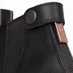 Horze Women's Rose Front Zip Paddock Boots - Black 7 Horze Women's Rose Front Zip Paddock Boots - Black -Tack Of The Day Store 533626 800 800