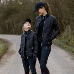 Horze Kids' Cap W/Crystal Detailing - Dark Navy -Tack Of The Day Store 534150 800 800 1