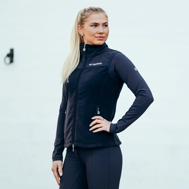 B Vertigo Women's Caroline Fleece Vest - Dark Navy 5 B Vertigo Women's Caroline Fleece Vest - Dark Navy - Image 5