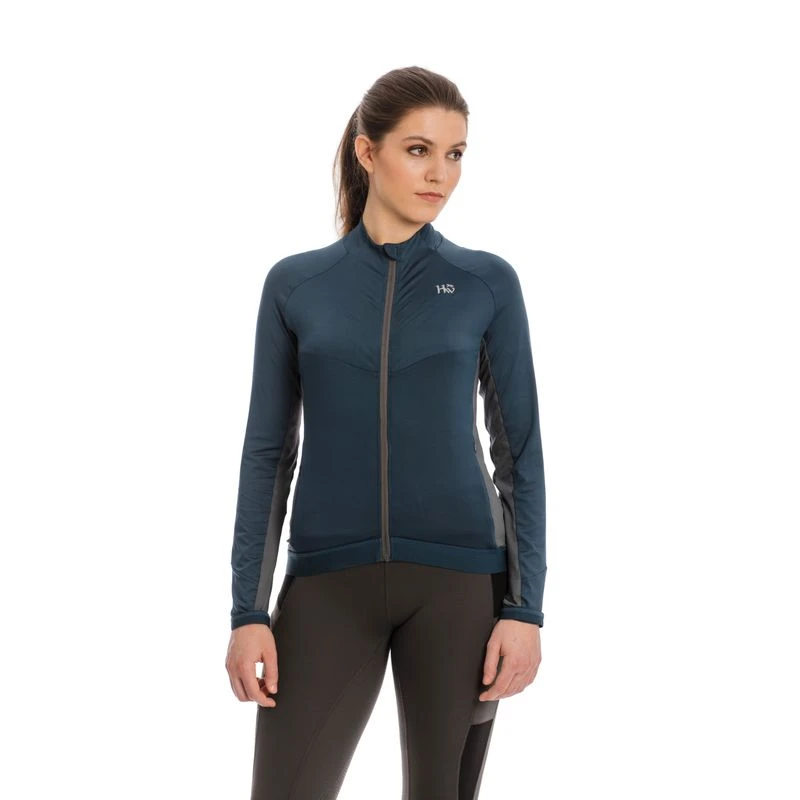 Horseware Women's Lana Technical Full Zip Top - Navy/Charcoal 1 Horseware Women's Lana Technical Full Zip Top - Navy/Charcoal