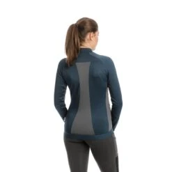Horseware Women's Lana Technical Full Zip Top - Navy/Charcoal 5 Horseware Women's Lana Technical Full Zip Top - Navy/Charcoal -Tack Of The Day Store 534969 800 800
