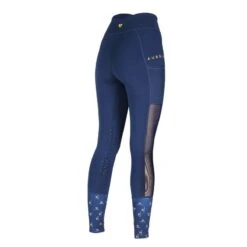 Shires Aubrion Kids' Elstree Mesh Riding Tights - Navy -Tack Of The Day Store 539422 800 800