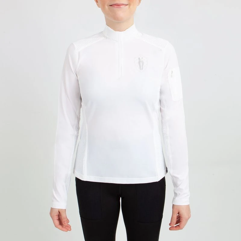Irideon Kids' Luna Coolstretch Long Sleeve Jersey - White 2 Irideon Kids' Luna Coolstretch Long Sleeve Jersey - White - Image 2