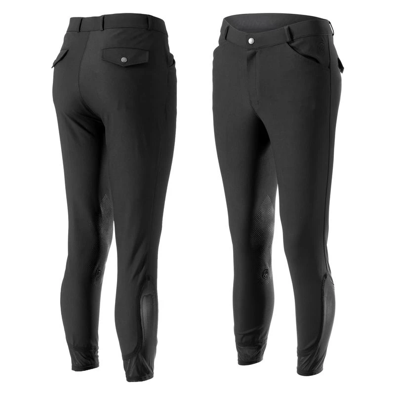 Equinavia Men's Erik Knee Patch Breeches - Black 1 Equinavia Men's Erik Knee Patch Breeches - Black