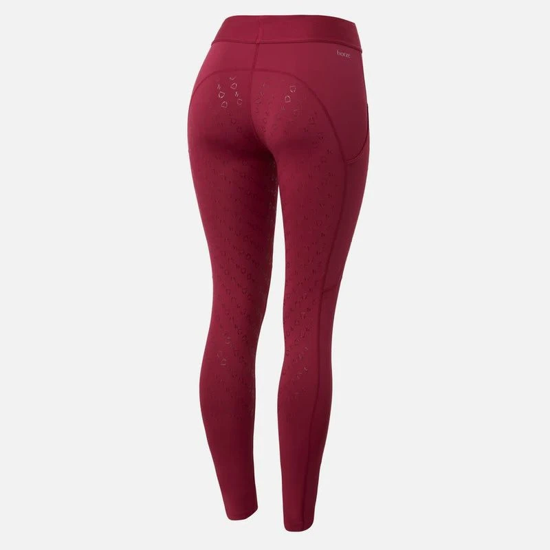 Horze Women's Nadia 4-Pocket Full Seat Tights - Anemone Dark Pink 1 Horze Women's Nadia 4-Pocket Full Seat Tights - Anemone Dark Pink