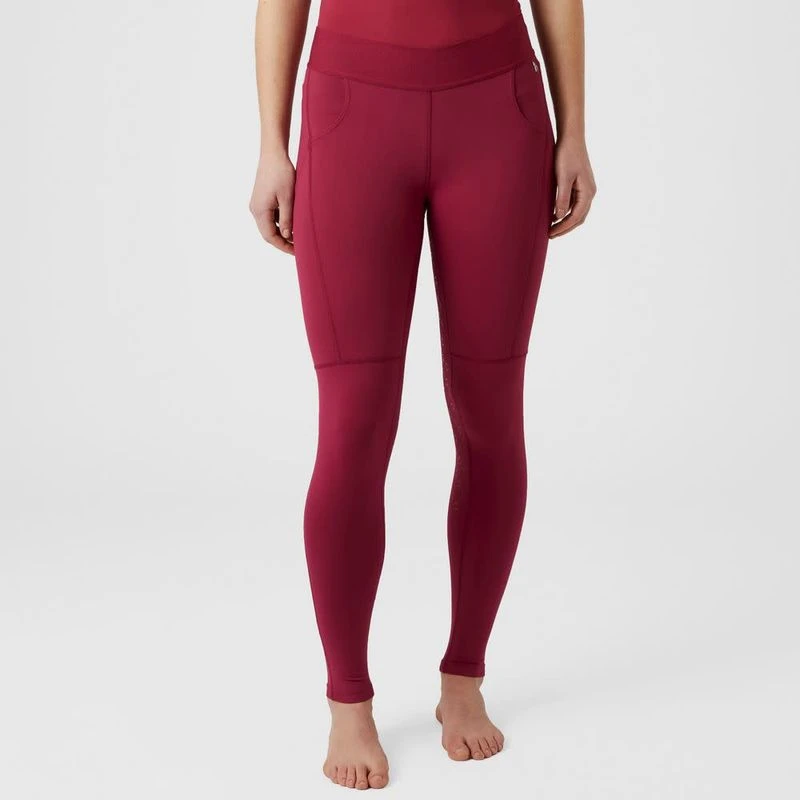 Horze Women's Nadia 4-Pocket Full Seat Tights - Anemone Dark Pink 2 Horze Women's Nadia 4-Pocket Full Seat Tights - Anemone Dark Pink - Image 2