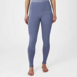 Horze Women's Adelaide Full Seat High Waist Tights - Infinity Blue -Tack Of The Day Store 541957 800 800
