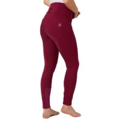 Horze Women's Tara Full Seat Breeches - Anemone Dark Pink 8 Horze Women's Tara Full Seat Breeches - Anemone Dark Pink -Tack Of The Day Store 542217 800 800