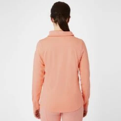 Horze Women's Lou Technical Ventilated Shirt W/High Neck - Peach Amber Pink 6 Horze Women's Lou Technical Ventilated Shirt W/High Neck - Peach Amber Pink -Tack Of The Day Store 543138 800 800