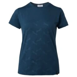 Horze Women's Nina Technical T-Shirt W/Horse Prints - Reflecting Pond
