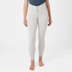 Horze Women's Minka Flex Firming Full Seat Breeches - Pebble Grey -Tack Of The Day Store 543580 800 800