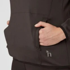 Horze Women's Kaitlin Turtleneck Sweater W/ Flower Design - After Dark Brown 9 Horze Women's Kaitlin Turtleneck Sweater W/ Flower Design - After Dark Brown -Tack Of The Day Store 544263 800 800