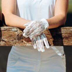 B Vertigo Women's Cooling Lace Riding Gloves - White 7 B Vertigo Women's Cooling Lace Riding Gloves - White -Tack Of The Day Store 544544 800 800