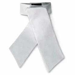 RJ Classics Camden Pre-Tied Stock Tie - White Cotton Pique