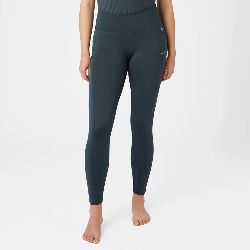 Horze Women's Nicki Breathable Technical Full Seat Tights - Obscure Night Dark Blue 2 Horze Women's Nicki Breathable Technical Full Seat Tights - Obscure Night Dark Blue - Image 2