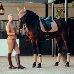 B Vertigo Women's Adara High Waist Full Seat Tights - Tiger's Eye Brown -Tack Of The Day Store 548011 800 800