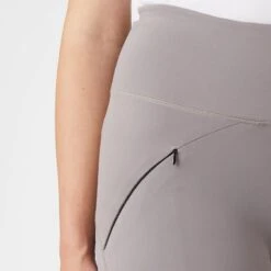 Horze Women's Danica High Waist Tights With Mesh Insert - Zinc -Tack Of The Day Store 548158 800 800