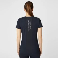 Horze Women's Lily Maternity Technical T-Shirt - Dark Navy -Tack Of The Day Store 548602 800 800