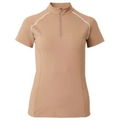 B Vertigo Women's Adara Cool Tech Training Shirt - Tiger's Eye Brown