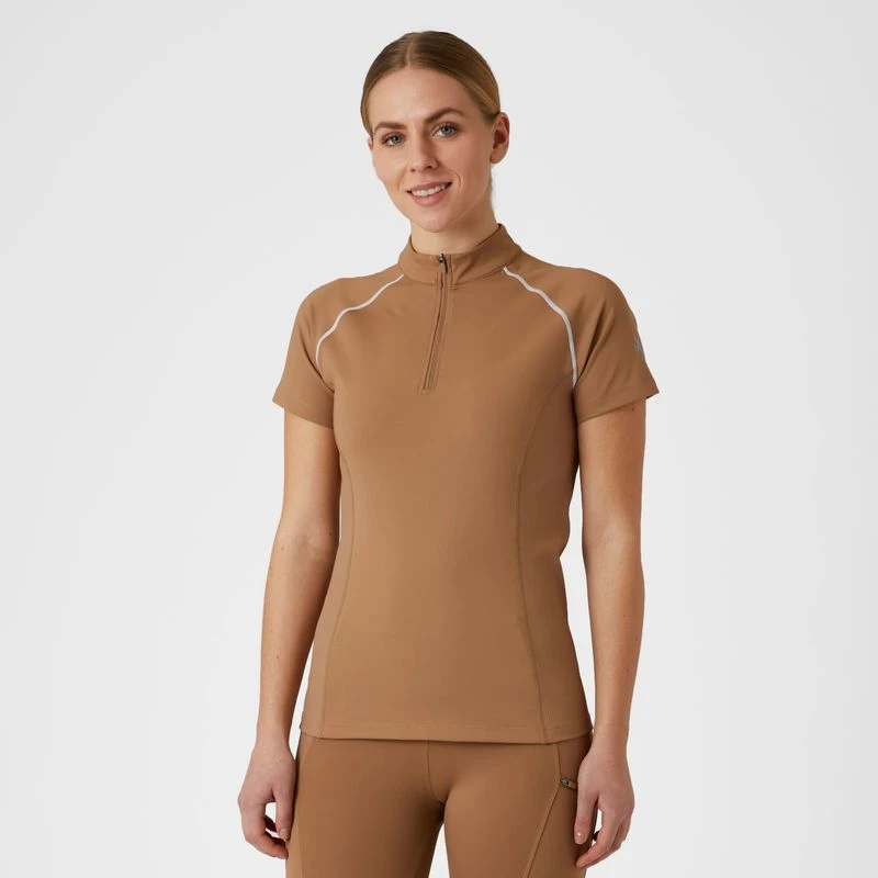 B Vertigo Women's Adara Cool Tech Training Shirt - Tiger's Eye Brown 2 B Vertigo Women's Adara Cool Tech Training Shirt - Tiger's Eye Brown - Image 2