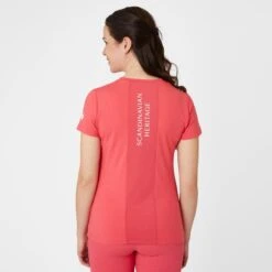 Horze Women's Lily Technical T-Shirt - Rouge Red -Tack Of The Day Store 548926 800 800