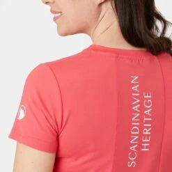 Horze Women's Lily Technical T-Shirt - Rouge Red -Tack Of The Day Store 548927 800 800