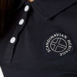 Horze Women's Jessie Polo Shirt - Dark Navy -Tack Of The Day Store 549033 800 800