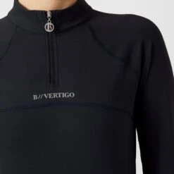 B Vertigo Women's Davina Long Sleeved Quick Dry Training Shirt - Dark Navy -Tack Of The Day Store 549362 800 800