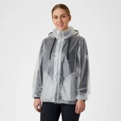 B Vertigo Women's Remi Transparent Rain Coat - Dark Navy Trim -Tack Of The Day Store 549501 800 800