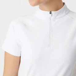 B Vertigo Women's Adara Cool Tech Training Shirt - White -Tack Of The Day Store 549595 800 800