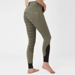 Horze Women's Full Seat Breeches W/Elastic Leg - Charcoal Grey 6 Horze Women's Full Seat Breeches W/Elastic Leg - Charcoal Grey -Tack Of The Day Store 555381 800 800 1
