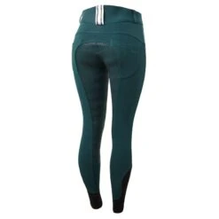 Horze Women's Full Seat Breeches W/Elastic Leg - Ponderosa Pine Dark Green -Tack Of The Day Store 555405 800 800 1