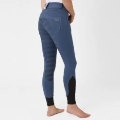 Horze Women's Full Seat Breeches W/Elastic Leg - Bearing Sea -Tack Of The Day Store 555435 800 800 1