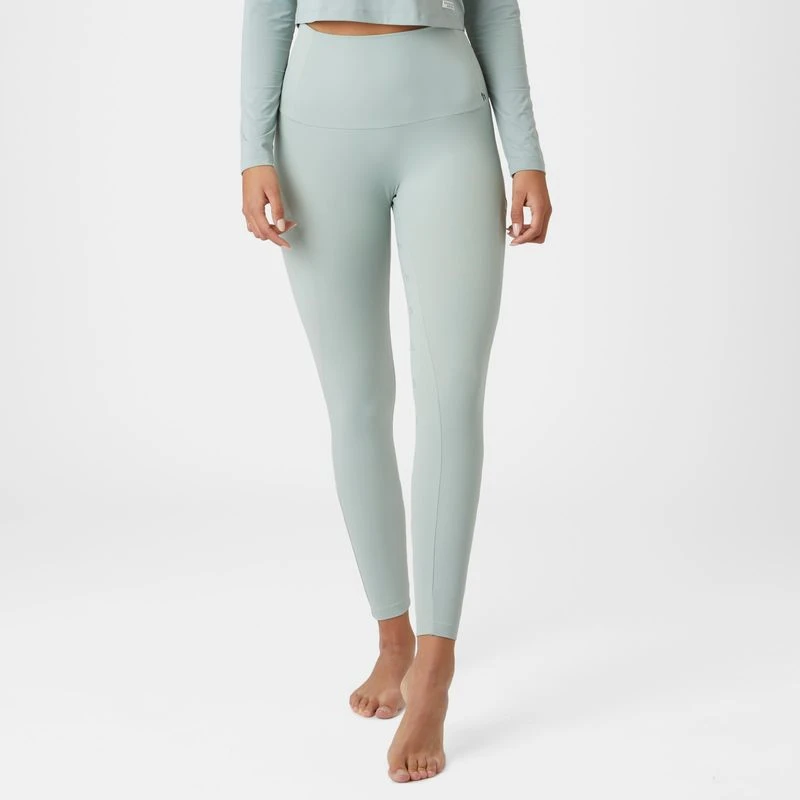 Horze Women's Gabriela UV Pro Compression Tights - Aqua Grey 4 Horze Women's Gabriela UV Pro Compression Tights - Aqua Grey - Image 4