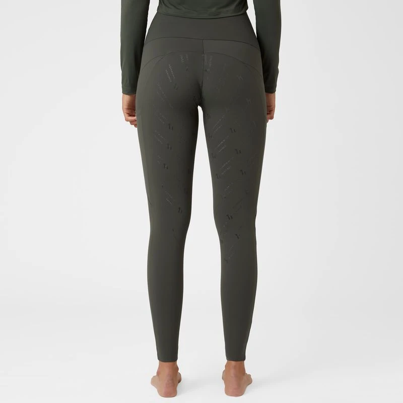 Horze Women's Gabriela UV Pro Compression Tights - Climbing Ivy Green 3 Horze Women's Gabriela UV Pro Compression Tights - Climbing Ivy Green - Image 3