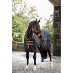 Rambo Stable Blanket 200g - Black/Orange/Tan/Brown