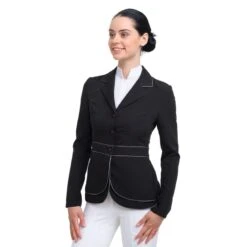 Cavalliera Women's Prima Show Jacket - Black/Grey