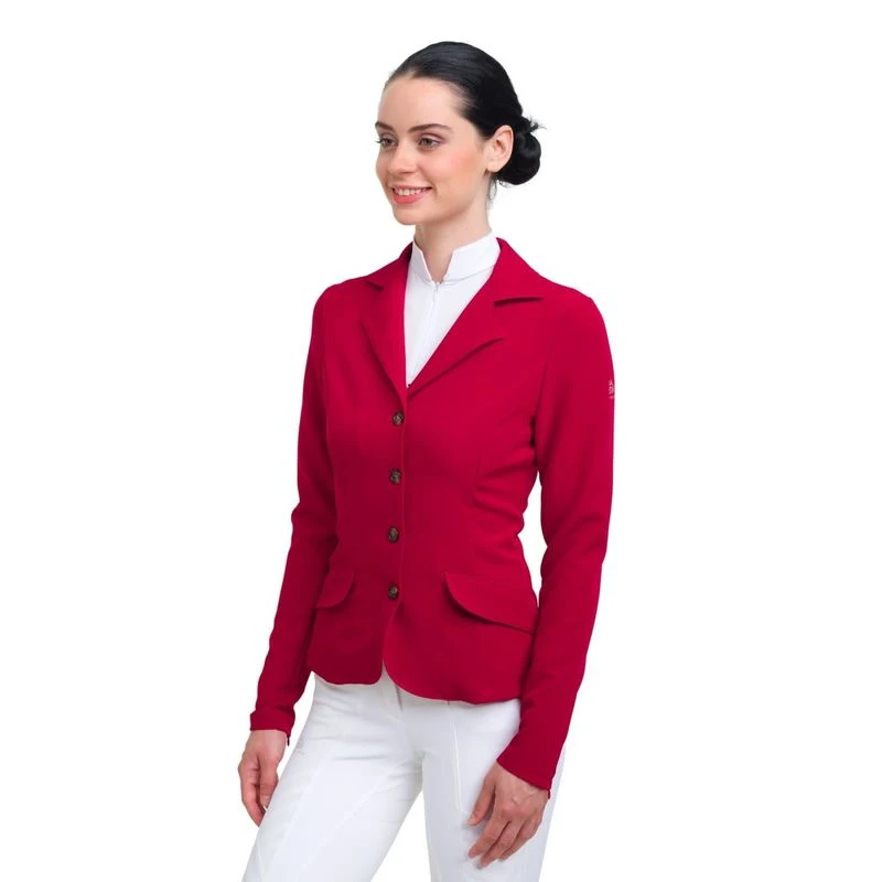 Cavalliera Women's Primetime Show Jacket - Ruby Red 1 Cavalliera Women's Primetime Show Jacket - Ruby Red