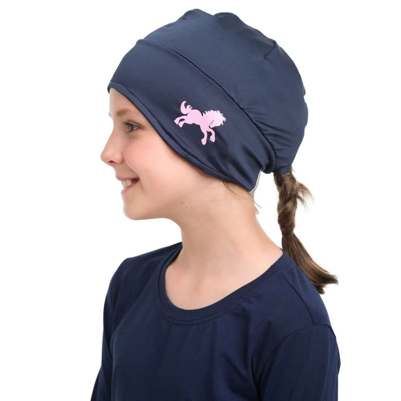 Cavalliera Kids' Pony Hat - Navy Blue 2 Cavalliera Kids' Pony Hat - Navy Blue - Image 2
