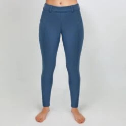 Irideon Women's Thermasoft Knee Patch Breeches - Blueprint