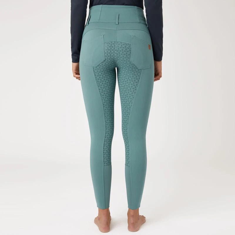 Horze Women's Tara Full Seat Breeches - Arctic Blue 3 Horze Women's Tara Full Seat Breeches - Arctic Blue - Image 3